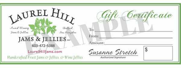 Gourmet Jam and Jelly Gift Certificate - $25 - 1